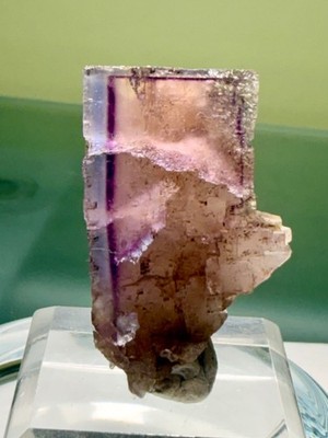Fluorite tricolor floater: Minerva #1 mine,  Illinois USA