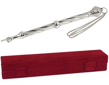 Embellished Torah Pointer Yad 8.5" Nickel-Plated High Polish Silver Color Fin...