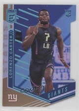 2018 Donruss Elite Rookies Status Die-Cut 9/24 Lorenzo Carter #144 nd3