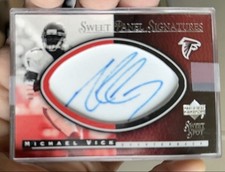 2001 Upper Deck Sweet Spot Signatures Michael Vick Autograph  #009/100