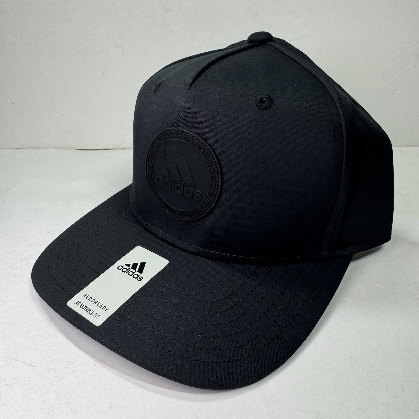 Adidas Affiliate II Black On Black Tonal Adjustable SnapBack Cap Hat
