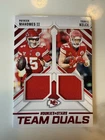 2025 Panini Rookies & Stars - Team Duals Patrick Mahomes II, Travis Kelce  (MEM)