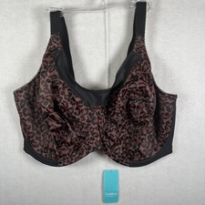 Goddess 38K Plus Size Kayla Underwire Full Cup Bra GD6164 Leopard msrp 58