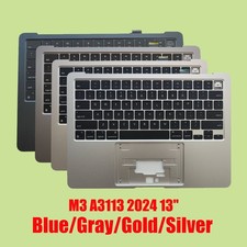 New For Apple MacBook Air 13" M3 A3113 2024 Keyboard Palm rest Cover Top Case US