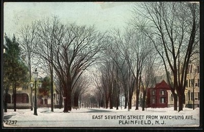 Ansichtskarte Plainfield, NJ, East Seventh Street from Watchung Ave. 1908 
