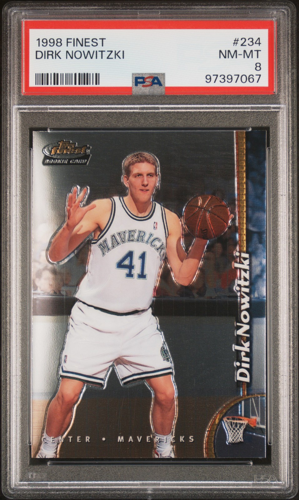 1998 FINEST #234 DIRK NOWITZKI PSA 8