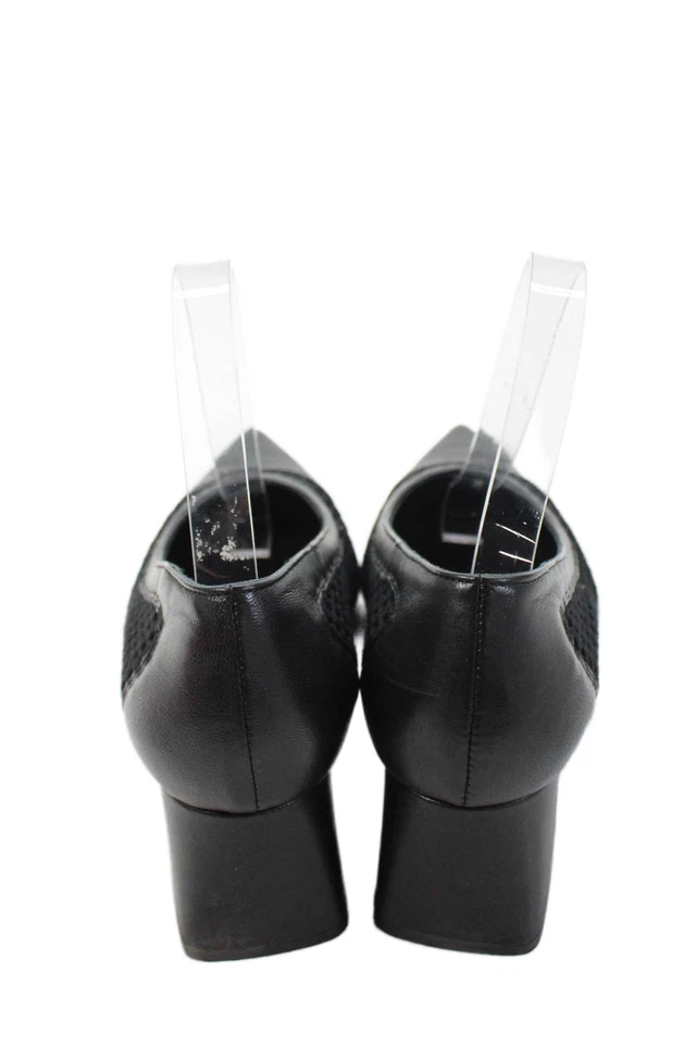 AGL Mujer Punta Punta Tejido Detalle Sin Cordones Negro Sólido Talla 38 EUR Foto 3 de 4