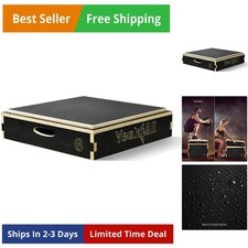 3 in 1 Wooden Plyo Box, Plyometric Box Platform for Jump Training, Jump Boxes...