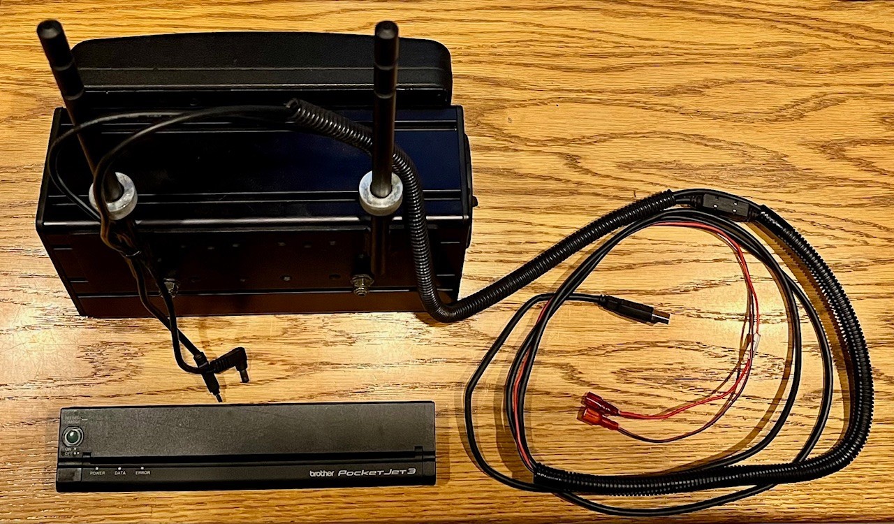 Havis Headrest, Brother PocketJet Mount, Printer, Rest, all Wiring- Working Pull