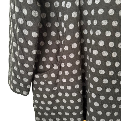 Komil Como Spot Weave Cowl Tunic Size Medium Pockets Boho Stretch Lagenlook - Picture 6 of 11