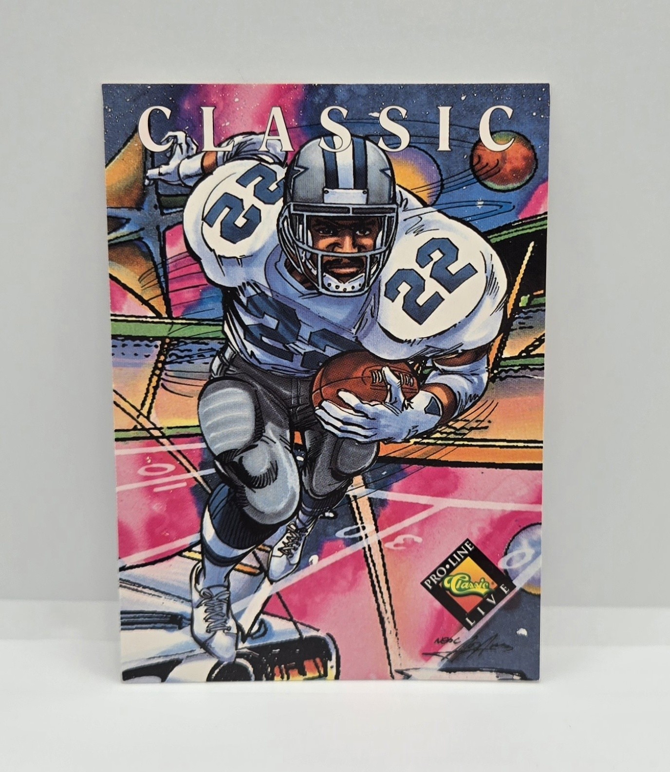 1994 Pro Line Emmitt Smith Live Illustration #40 Cowboys 💎