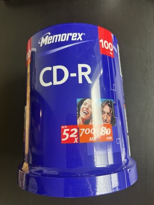 Memorex CD-R 52x 700MB 80-Minute 100 Pack Blank Recordable Media SEALED