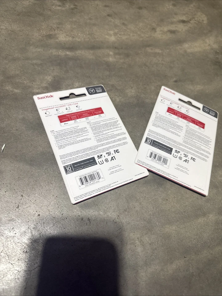 SanDisk 64GB Image Mate microSDXC UHS-I Card With Adapter SDSQUAB-064G NEW 2Pc’s - Image 2 of 3