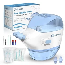 Locool Nasal Irrigation Sinus Rinse Machine W 50 Salt Pods  (W35)