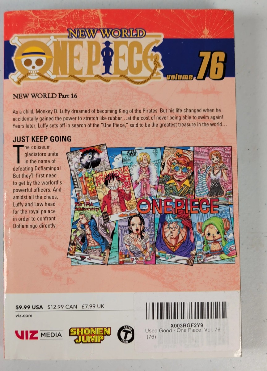 One Piece Vol 76 New World Part 16 Manga Eiichiro Oda VIZ Shonen