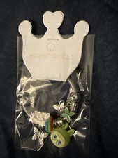 Light Green Monster Head with Expandable Silvertone Bracelet