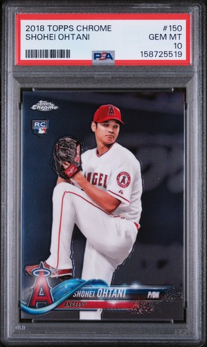 2018 Topps Chrome Shohei Ohtani #150 Rookie Card PSA 10 GEM MINT