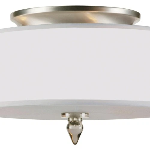 Crystorama 9503-SN Luxo 3 Light 14 inch Satin Nickel Semi Flush Ceiling Light - Picture 3 of 5