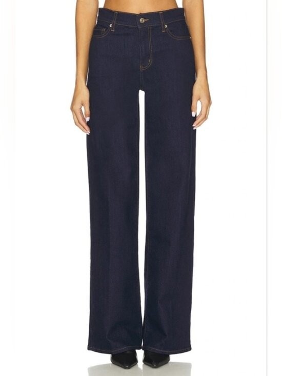 Frame Le Slim Palazzo Long Jeans Size 28