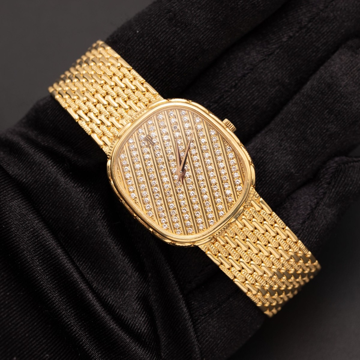 Audemars Piguet Watch Ellipse Tonneau Factory Diamond Dial 18K