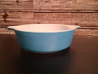 PYREX 471 Turquoise Blue Round 1 Pint Casserole Ovenware Dish Vintage USA