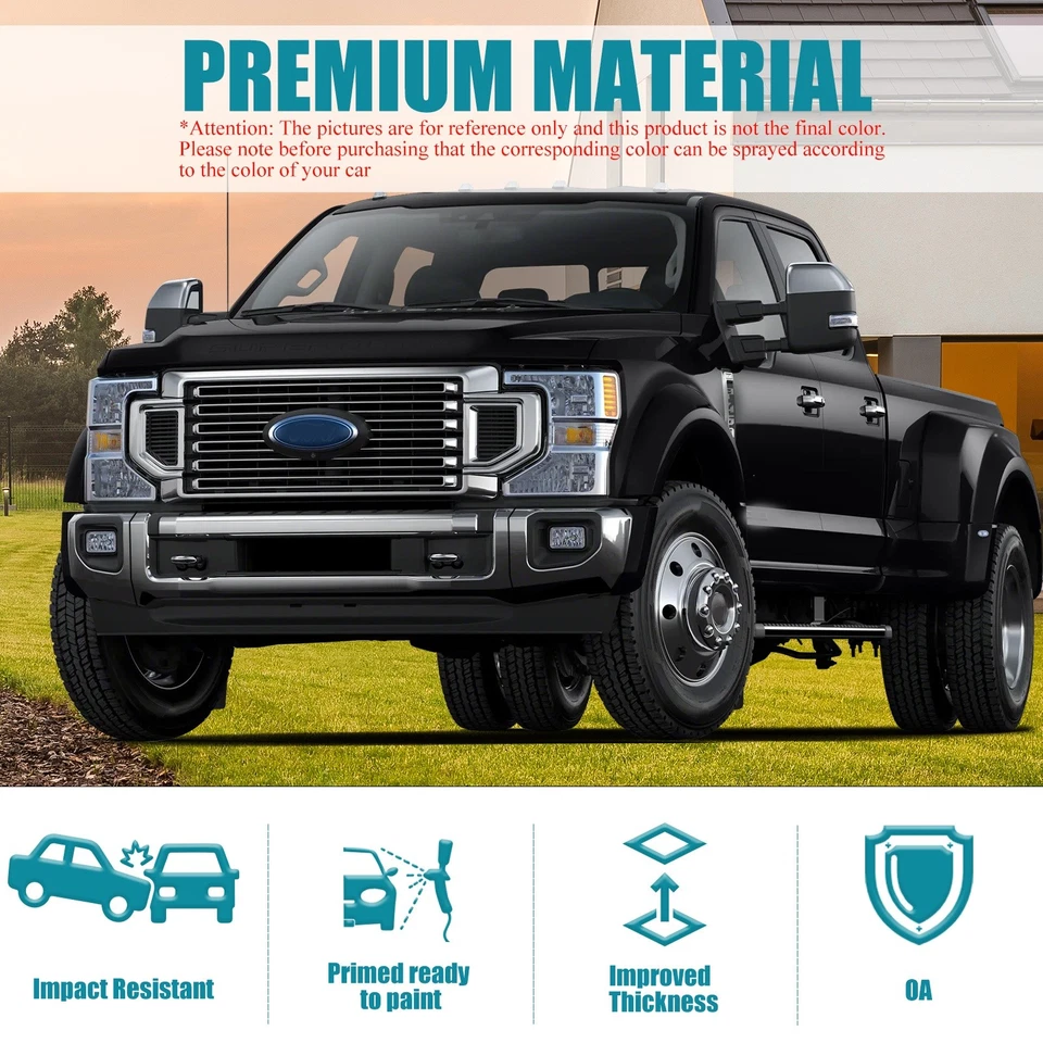 Front Bumper Face Bar For 2017-2019 Ford F250 F350 Super Duty w/Fog Light Holes Foto 3 de 4