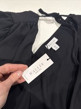 Wallis Pleated Wrap Madaxi Dress Size Uk 12 NEW WITH TAGS