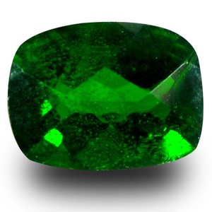 1.36 ct AAA+ Fabulous Cushion Shape (8 x 6 mm) Green Chrome Diopside Gemstone