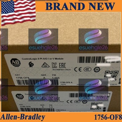 New Factory Sealed AB 1756-OF8 /A ControlLogix PLC Output Module US