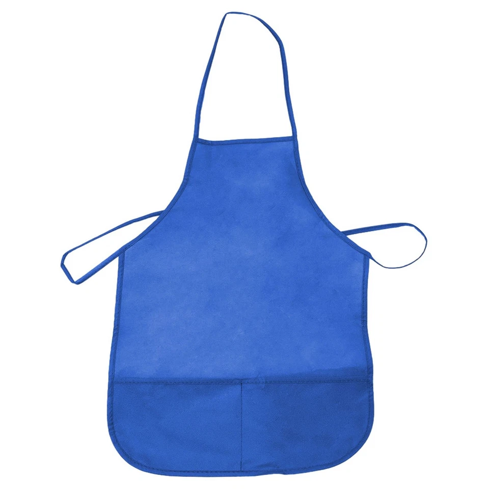 Bambini Tessuto Grembiuli con Tasche Cucina Playing-Games Arti Mestieri Pittura - Immagine 4 di 4