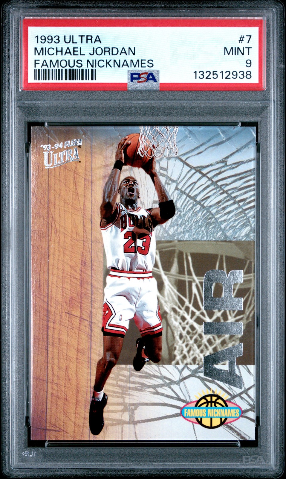 1993 ULTRA FAMOUS NICKNAMES #7 MICHAEL JORDAN PSA 9