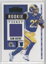 2020 Panini Contenders Rookie Ticket Swatches Variation Cam Akers #RSV-CAK 0u46