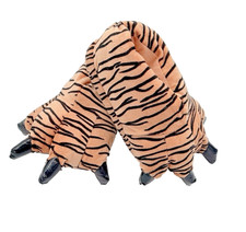 LANFIRE Soft Plüsch Hausschuhe – TigerPfoten Gr. 28-34