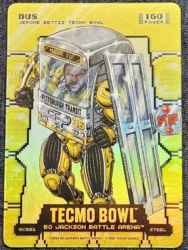 Jerome Bettis AKA `BUS`. Gold Coin Flip SP! Bo Jackson Battle Arena Tecmo Bowl!