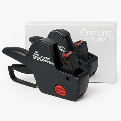 Avery Dennison einzeiliger Handetikettierer - 8-stellig, 26×12 mm (CT4) Etiketten - schwarz