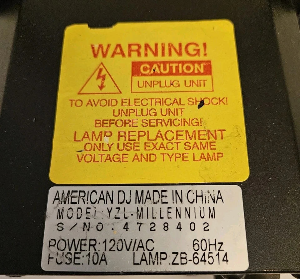 American DJ Y2L Millenium - Lighting Effects Sound Activated Vintage - Image 4 of 4