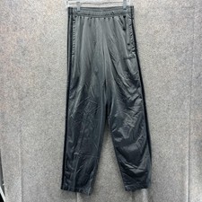 Adidas Track Pants Mens Small Black 3 Stripe Elastic Waist Athletic Warmup