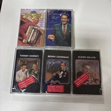 Big Band Cassette Tapes Lot Of 5 Glenn Miller Goodman Dorsey Well Factory Sealed