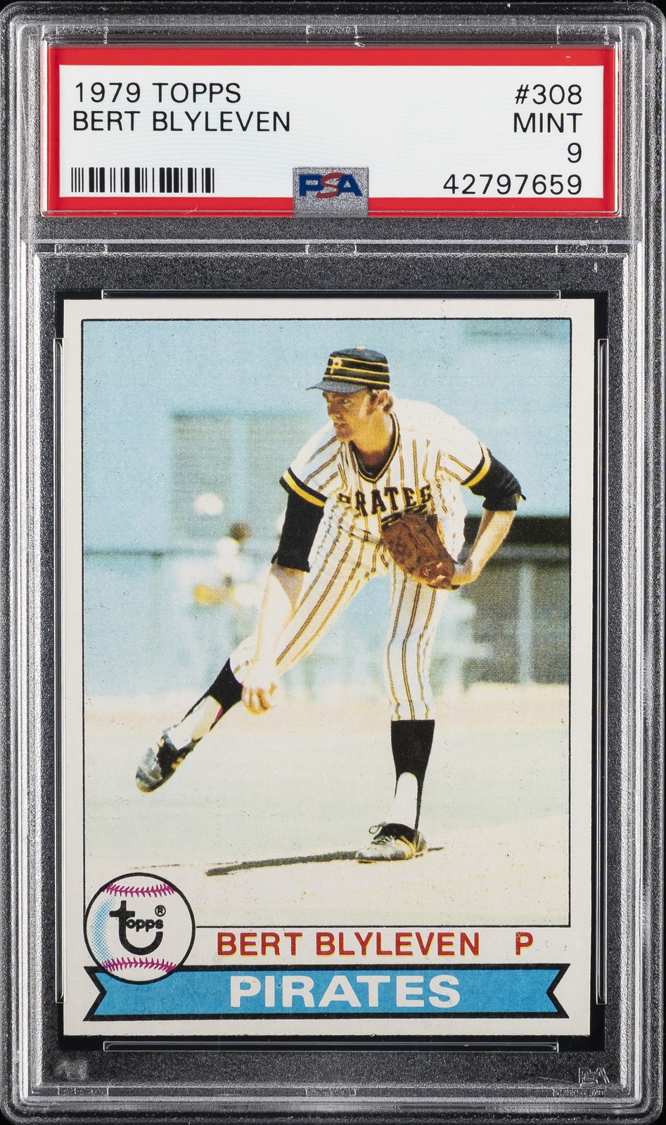 1979 TOPPS #308 BERT BLYLEVEN PSA 9