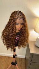 Synthetic Curly Wigs Short 360 Full Lace Braids Wig 12 Inch Knotless Braided Wig