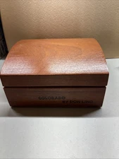 Colorado By Don Lino Lonsdale Wood Cigar Box 7 3/8” X 7 3/4” HTF