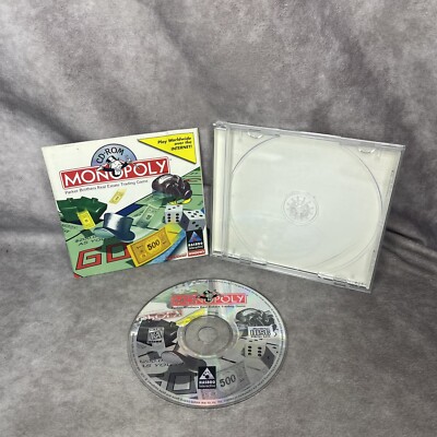 Hasbro Interactive Monopoly Windows PC Computer Game CD-ROM WIN 95/98 Tested