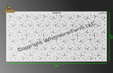 Cracks v5 XL 24x12 Crackle Crackleback Texture Fishing Lure Airbrush Stencil