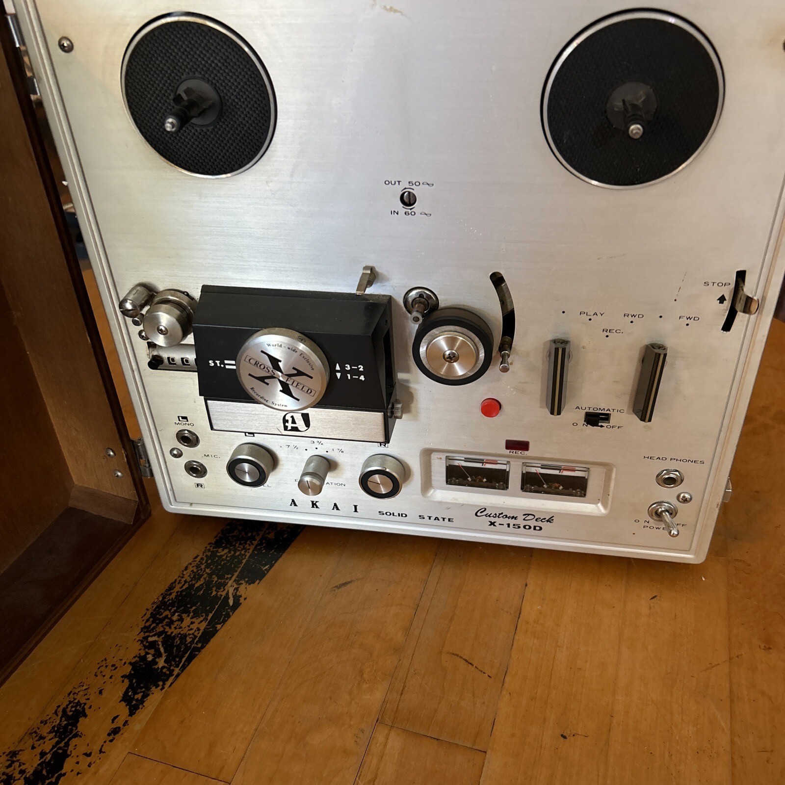 Akai X150D Cross Field Head Reel to Reel Tape Recorder, Custom Deck