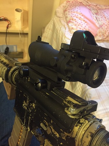 ACOG Style Airsoft 4x32 Rifle Scope Red Dot Doctor Reflex Sight/ Fits ...
