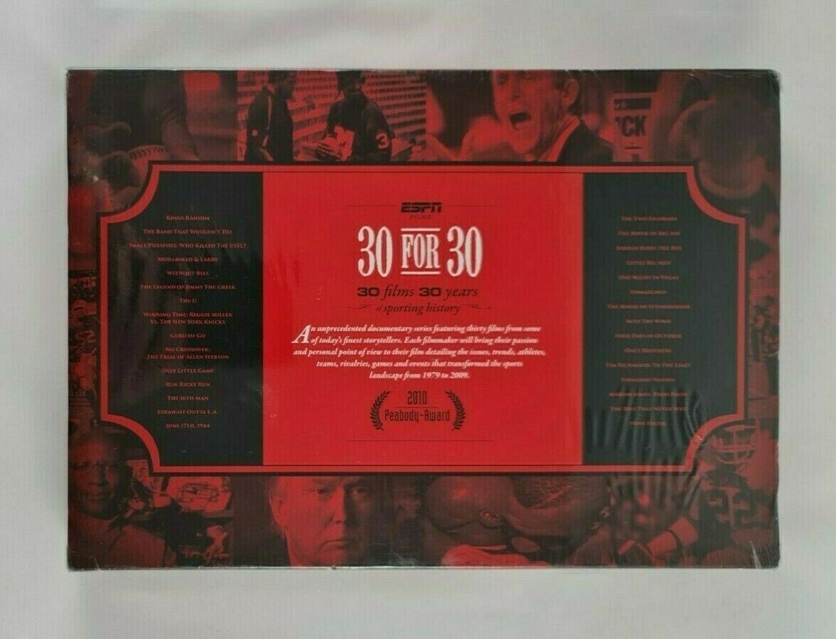 New - ESPN 30 For 30 Collector's Set DVD 30 Films 30 Years