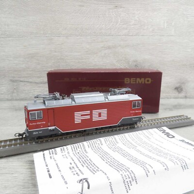 BEMO 1260 231 - HOm - FO - Ge 4/4 II 81 Tunnellok Wallis  - Analog - OVP #AP8499