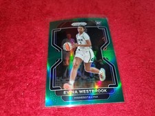 2022 PRIZM WNBA #180 EVINA WESTBROOK RC LYNX GREEN SP
