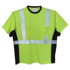 Class 2 Hi Viz T-Shirt With Black Sides, Hi Viz Orange or Hi Viz Lime