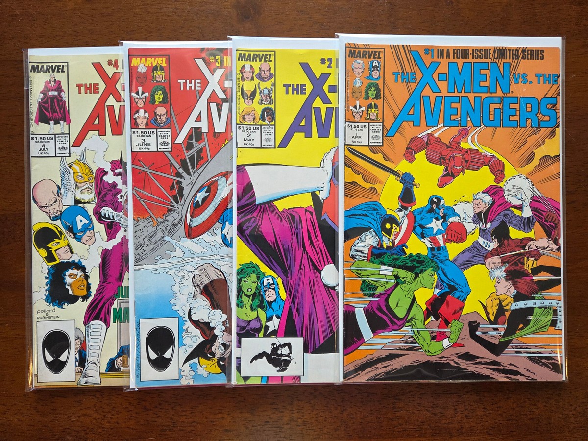 X-Men vs. the Avengers #1, 2, 3, 4 Set (1987 Marvel) VG | eBay